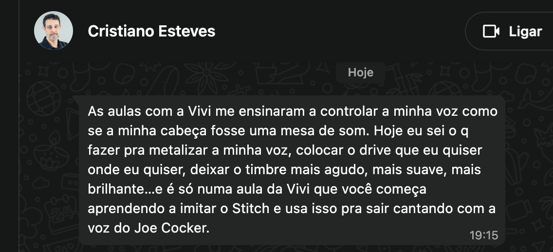 Depoimento Cristiano Esteves