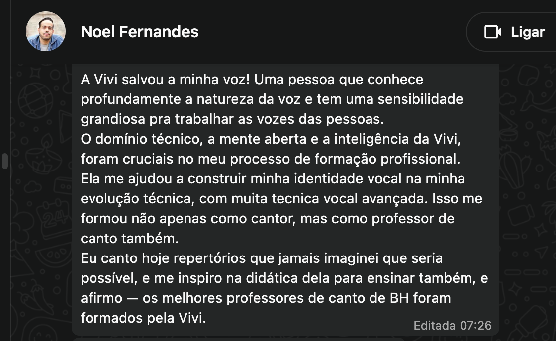 Depoimento Noel Fernandes