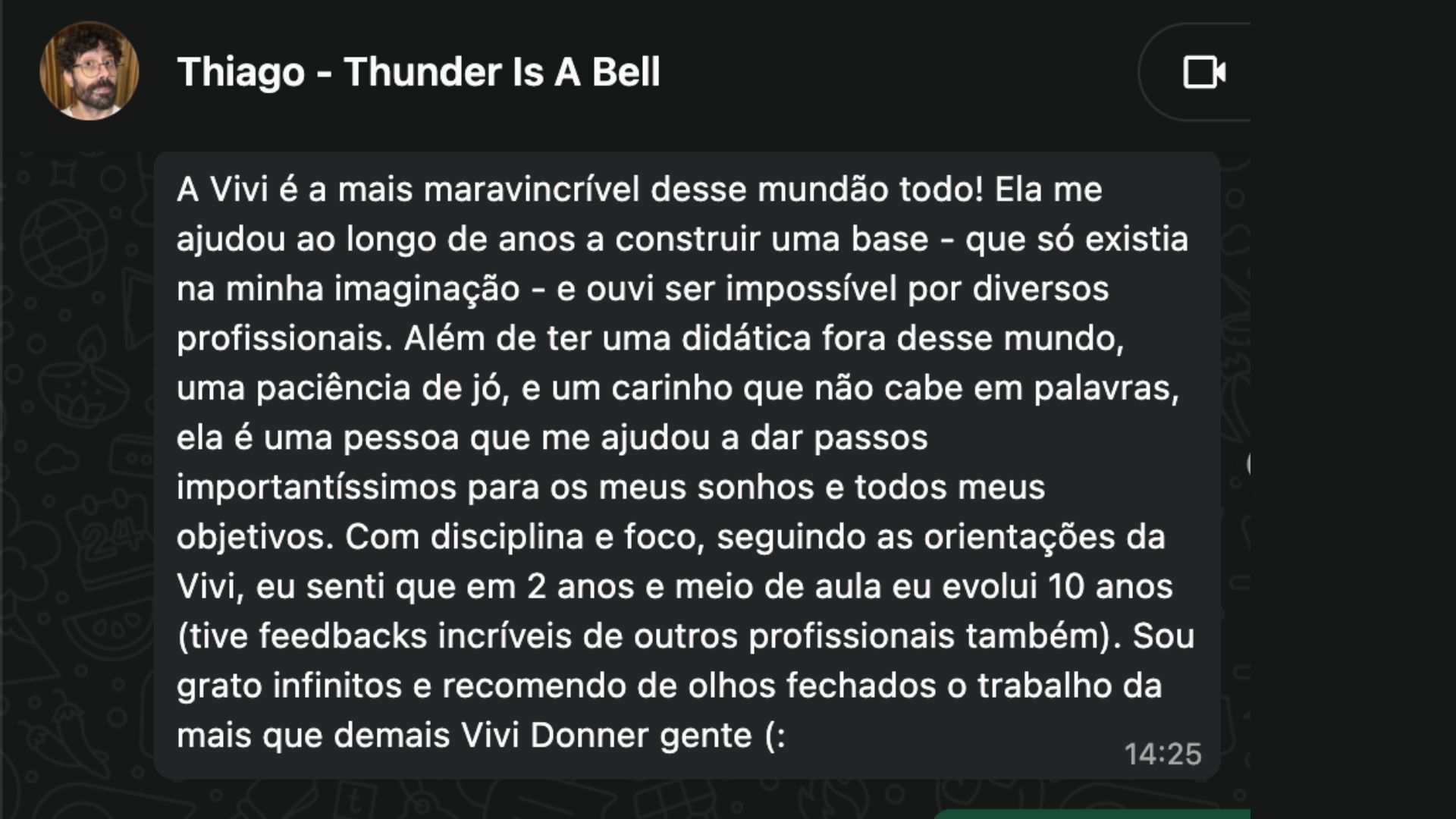 Depoimento Thiago Vilela